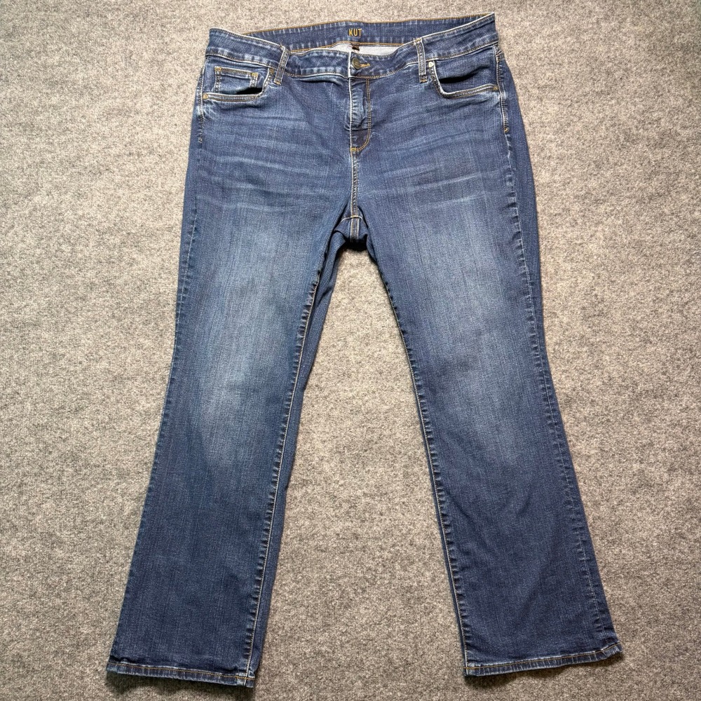 KUT FROM THE KLOTH Jeans 20W Blue Stretch Bootcut Denim Pants